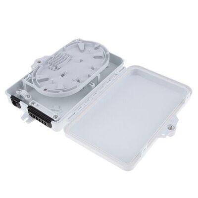 6Port τελικό Sc APC/UPC SM SX PC+ABS κιβωτίων οπτικών ινών ανοικτό γκρι για τις τηλεπικοινωνίες