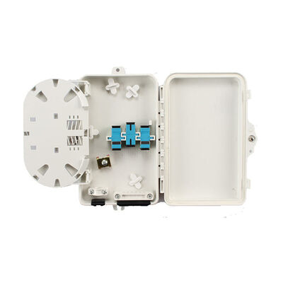 6Port τελικό Sc APC/UPC SM SX PC+ABS κιβωτίων οπτικών ινών ανοικτό γκρι για τις τηλεπικοινωνίες