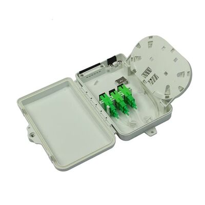 6Port τελικό Sc APC/UPC SM SX PC+ABS κιβωτίων οπτικών ινών ανοικτό γκρι για τις τηλεπικοινωνίες
