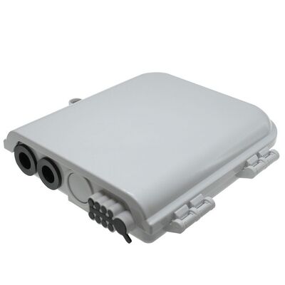 Τελικό κιβώτιο 8Core SM/DX SC/LC/ST/FC ανοικτό γκρι/μαύρη IP 66 οπτικών ινών
