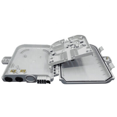 Τελικό κιβώτιο 8Core SM/DX SC/LC/ST/FC ανοικτό γκρι/μαύρη IP 66 οπτικών ινών
