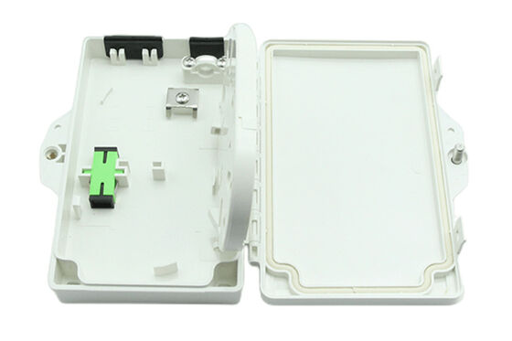 2Port Optic Fiber Terminal Box FTTH Υπαίθριος/Εσωτερικός υπολογιστής ABS Υλικό ανοιχτό γκρι
