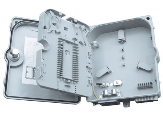 Τελικό κιβώτιο 12Port SC/LC/ST/FC IP-66 UPC/APC ανοικτό γκρι FTTH οπτικών ινών