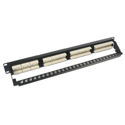 1U 24 Unshielded βάση RJ45 επιτροπής μπαλωμάτων βάσεων λιμένων DustProof