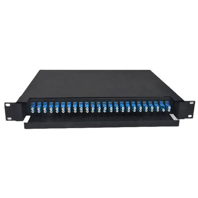 LC Duplex Fiber Optic Patch Panel 430x200x46mm Μεταλλ