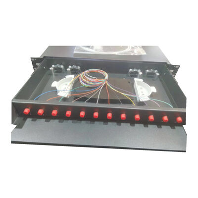 12 FC UPC Sliding Fiber Optic Patch Panel για αποτελεσματικές εγκαταστάσεις δικτύου