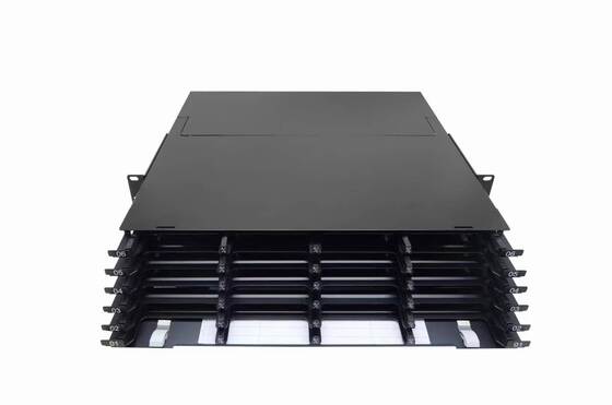 4U 576 πυρήνες MTP MPO -LC Πίνακα επικάλυψης ODF Τύπος διαδρόμου για 48 κασέτες