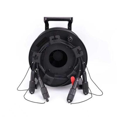 150M Tac Fiber TPU Armord Tactical Fiber Single-Mode 4/6/8/12 Strands Cable on Reel με συνδέσεις SC LC ST για ζωντανή μετάδοση