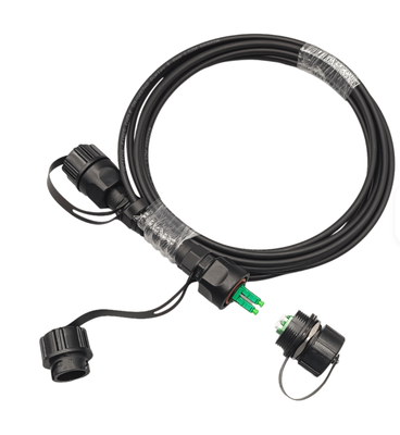 Ip68 FTTA ODVA LC σε ODVA LC UPC APC 5.0mm εξωτερικό θωρακισμένο αδιάβροχο ιόνιο πηδαλιού